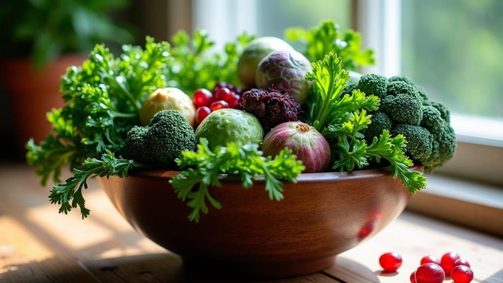 detoxify with greens and vegetables